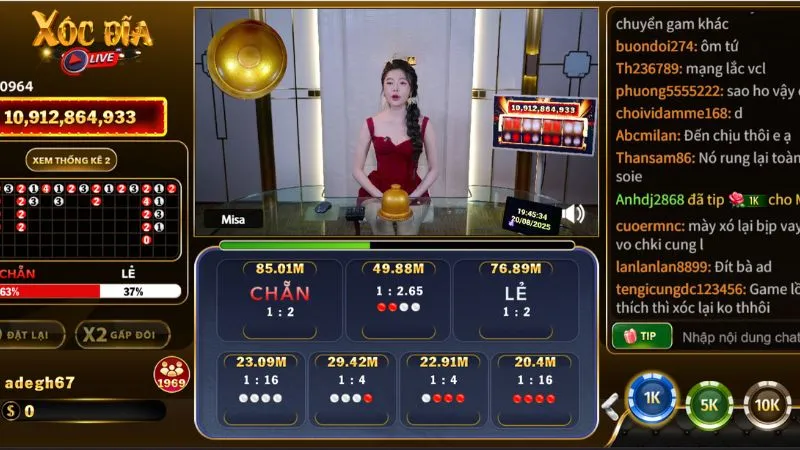 Thể loại live casino hấp dẫn, thu hút 10.000 người chơi mỗi ngày
